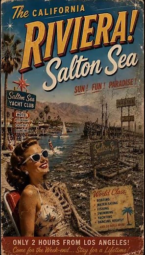The California Riviera! Salton Sea #SaltonSea #History #ForgottenHistory #DarkHistory #California