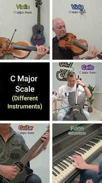 C Major Scale - 5 Different Instruments 🎶