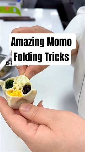 Amazing Momo Folding Tricks You’ve Never Seen 😍#momos #dimsum #tricks #viral #chefwire