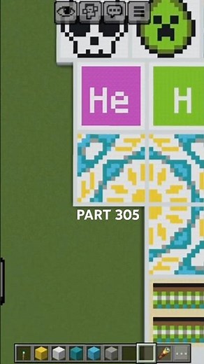 Satisfying Pixel Art in Minecraft ! making White Glazed Terracotta (Stage 3) Pixel Art #minecraft
