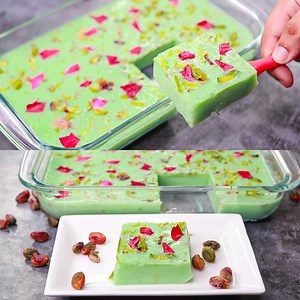 282K views · 3.7K reactions | Pistachio Milk Pudding | No Bake Eggless Milk Pudding | Easy Milk Pudding Dessert Recipe | Yummy Recipes | Facebook