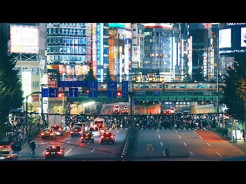 【都会の音】新宿 交差点の交通騒音｜Traffic Noise in Tokyo Shinjyuku - 4K ASMR【作業用/睡眠用BGM】