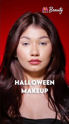Full Face Halloween Makeup Tutorial | Spooky Makeup Tutorial for Beginners | Myntra #shorts