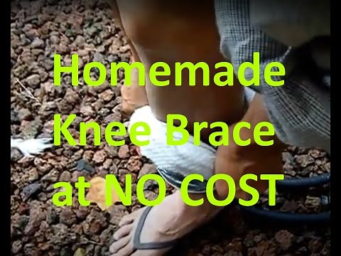 Homemade Knee Brace at No Cost. Fit better than Commercialize ones