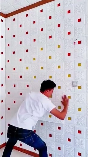 Waterproof 3D Foam Stickers | Stylish Wall & Ceiling Panels for Any Space #wallstickers #wallpanels