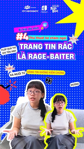 [CHUYÊN MỤC DÒ MÌN EP4] 🔥 NHỮNG TRANG TIN RÁC RAGE-BAIT - CÓ NỔI MÀ KHÔNG CÓ THƠM!!! Theo ghi nhận của một số “nạn nhân” thường xuyên lướt mạng hóng tin tức, các Toptop-er đã phải luyện văn khẩu nghiệp dài như sớ chỉ vì gặp quá nhiều tiêu đề Rage-bait kiểu: “SỐC! NỮ CA SĨ NỔI TIẾNG BỊ BẮT GẶP VỚI NGƯỜI ĐÀN ÔNG LẠ” …rồi bấm vô đọc thì hóa ra người thân chở đi ăn chè. 🍵 Điều đáng nói là người đọc không chỉ tức, mà còn thấy phí tiền mạng và thời gian sống, vì nội dung bên trong chẳng liên quan gì