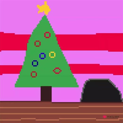 just a time lapse of a pixel art drawing