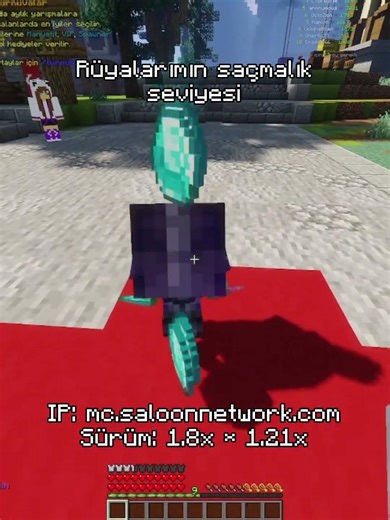 Rüyalarımın saçmalık seviyesi :/ | #minecraft #minecraftserver #minecraftshorts #shorts