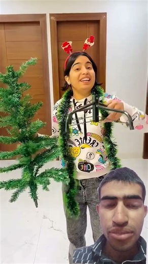 finally Christmas tree set Ho Gaya #christmas #comedy #funny #shorts