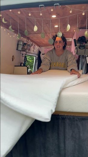 Custom Mattress Topper | Campervan fixed bed set up ideas