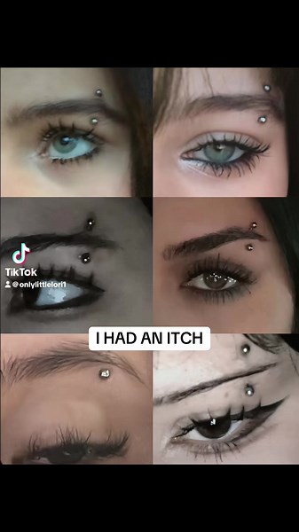 I HAD AN ITCH.... #PIERCING #EYEBROWPIERCING #MODEL