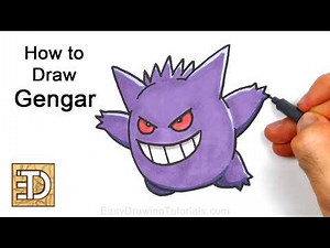 How to Draw Gengar from Pokemon
