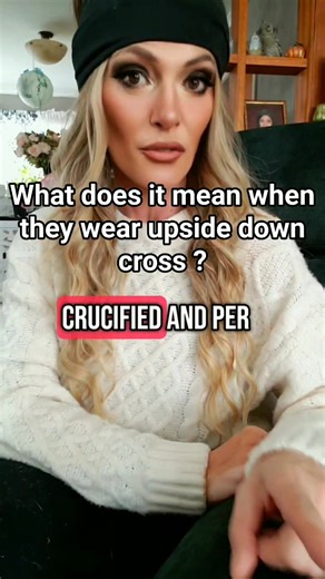 What does it mean when you see people wearing an upside down cross? Does it have meaning? #cross #symbolism #catholicchurch | Cristina Bruno Dalola