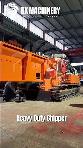 Diesel Engine Driven Wood Chipper Movable Biomass Chipping Machine #chipper #woodworking #machine