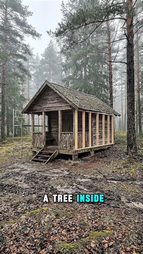 I Built a Cabin Around a Living Tree 🤯 Atrium Build