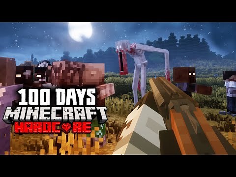 I Spent 100 Days in a SCP Zombie Apocalypse in Minecraft Hardcore