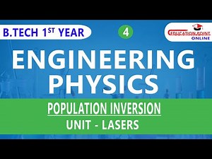 Population Inversion Explained with Diagram | Laser Physics | Engineering Physics Lecture