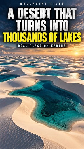 The Desert That Turns Into Lakes