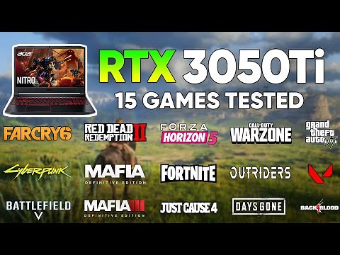 RTX 3050 Ti Laptop - Acer Nitro 5 | Test in 15 Games in 2022