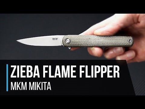 MKM Mikita Flame Zieba M390 Flipper Overview
