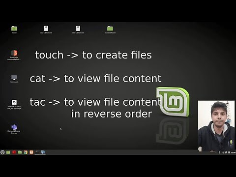 creating and viewing files in linux | touch command in linux | cat command in linux | tac command