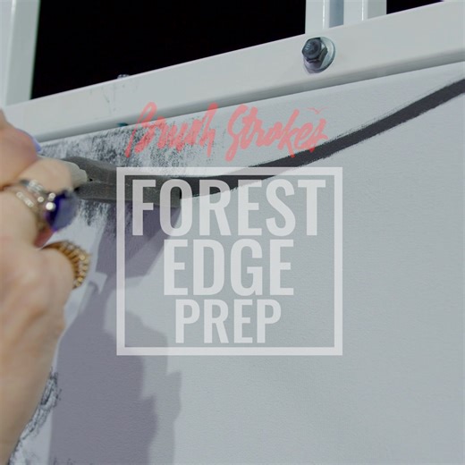 36K views · 271 reactions |  Brush Strokes Exclusive  Bob Ross' Forest Edge from Series 23 is a classic, and a favorite in the classroom. Follow along as CRI® Carolyn Saletto preps this masterpiece with black gesso️ Want access to exclusive videos like this and so much more? Become a Brush Strokes member TODAY: tinyurl.com/joinbrushstrokes | "The Joy of Painting" with Bob Ross | Facebook