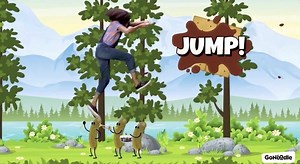 Jump, duck, and dodge the obstacles with Kat in a mad dash to a campfire ⛺ surprise! https://gndle.me/3g5lozM | GoNoodle | Facebook