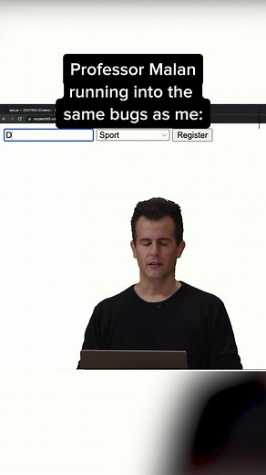 Even Professor @davidjmalan sometimes writes buggy code. Learn how to write code and debug your own! Enroll for free at cs50.edx.org.