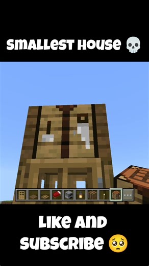 how to make smallest house in Minecraft #shortsfeed #new #minecraft #shortvideo #shorts