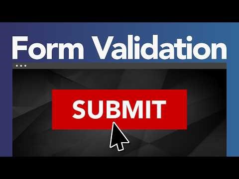 Adding JavaScript Form Validation to my Website Contact Form