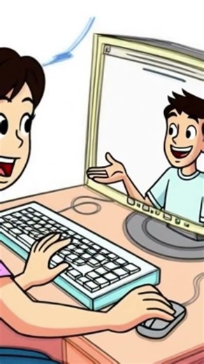 Talking with computer for fix it😅 #comedy #computer #fix #desktop