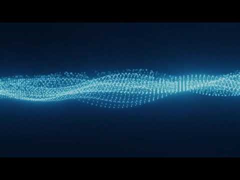 Futuristic Blue Particle Wave Animation | Seamless Loop Background for Websites