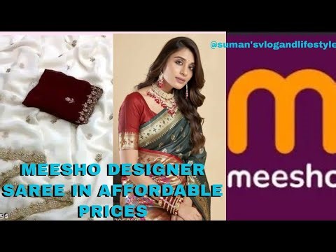 🌺Huge🌺meesho designer saree in affordable prices@meeshoapp/online shopping