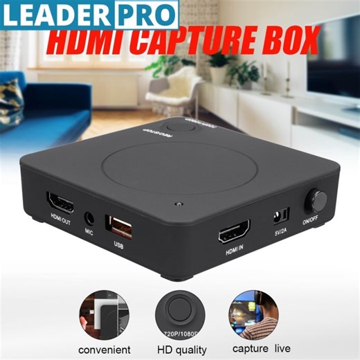 100-240V 1080P HD Game Video Capture Box HDMI Video Recoder Box TV & Video Live USB to PC Video Capture Card Recorder UHD BOX | Lazada.co.th