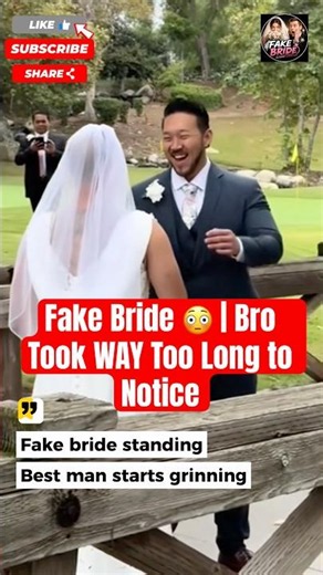 Fake Bride 😳 | Bro Took WAY Too Long to Notice