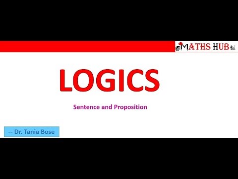 Sentence and Proposition-Part-1 (Logics)
