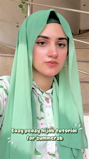 new hijab tutorial 🥑#foryoupage