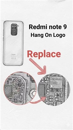 Redmi note 9 logo hang and logo reboot solution #music #redmimobile
