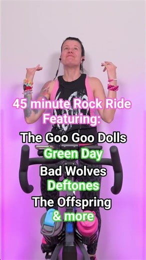 Get Ready for the MOST EPIC 45 Minute Indoor Cycle Rock Ride!