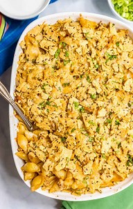 Baked Taco Mac and Cheese Casserole