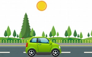 AE制作卡通汽车动画过程