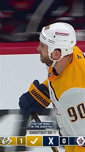 FACTOR WINS IT IN THE SHOOTOUT #predsnhl