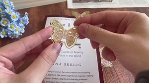 Beautiful Metal Bookmarks 4 PCS - Buckle & Butterfly Designs