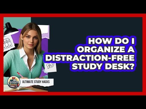 How Do I Organize A Distraction-Free Study Desk?