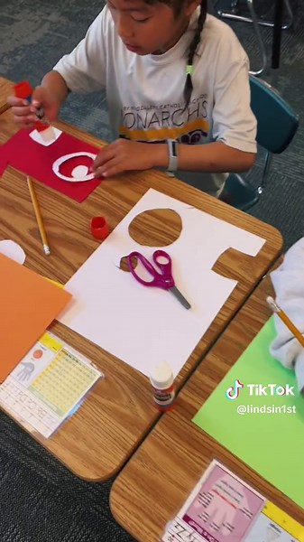 Vibrant Shape City Project for First Grade and Kindergarten