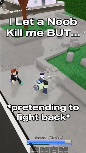 I Let a Noob Kill me BUT... #roblox #jujutsushenanigans