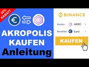 Akropolis (AKRO) kaufen ANLEITUNG ✅ Schritt-für-Schritt (0,08% Gebühren)