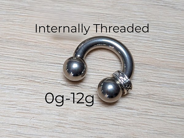 Prince Albert Frenum Horseshoe Ring – Male Genital Piercing Jewelry 316L Surgical Steel Circular Barbell 0g-12g Internally Threaded Guiche - Etsy