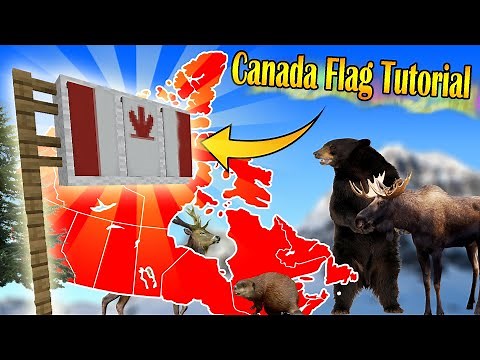 Minecraft Banner Tutorial - How to make a Canadian Flag with 3 banners!