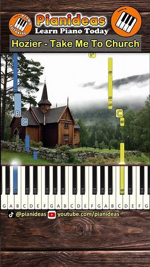 Hozier - Take Me To Church » EASY Piano Tutorial and Cover